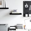 vidaXL Floating Wall Shelf High Gloss Black 40x23x3.8 cm MDF