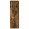 vidaXL Plant Stand Smoked Oak 33x33x100 cm Engineered Wood