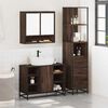 vidaXL 3&nbsp;Piece Bathroom Furniture Set&nbsp;Brown Oak Engineered Wood