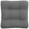 vidaXL Seat Cushions 4 pcs Dark Grey 40 x 40 cm Microfibre Fabric