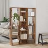 vidaXL Room Divider/Book Cabinet Old Wood 100x24x140 cm Engineered Wood