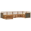 vidaXL Outdoor Sofa Set 6 pcs Natural