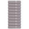 vidaXL Shower Towels "FROGN" 10 pcs Grey 70x140 cm 360 gsm