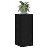 vidaXL Plant Stand 2 pcs Black Oak 30 x 30 x 70 cm Engineered Wood