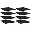 vidaXL Bookshelf Boards 8 pcs Black 40x50x1,5 cm Engineered Wood