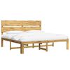 vidaXL Double Bed Frame with Headboard ROSTOCK White 200 x 200 cm