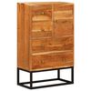 vidaXL Chest of Drawer Natural 55 x 30 x 90 cm Solid Acacia Wood