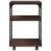 vidaXL Printer Stand 3-Tier Brown Oak 43x48x64 cm Engineered Wood