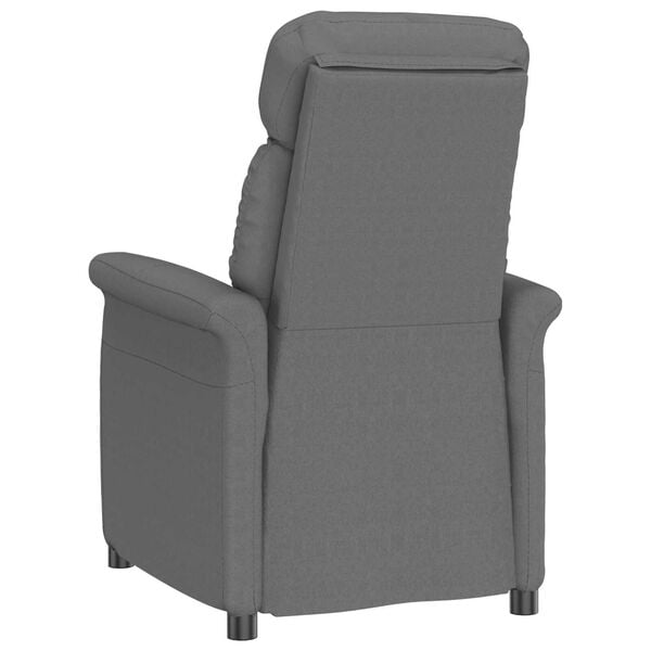vidaXL Recliner Chair Dark Grey Dark grey 70.5 x 96.5 x 95 cm Fabric