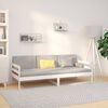 vidaXL Day Bed without Mattress White 90x190cm Solid Wood Pine