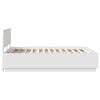vidaXL Bed Frame with Headboard White 150 x 200 cm Engineered Wood