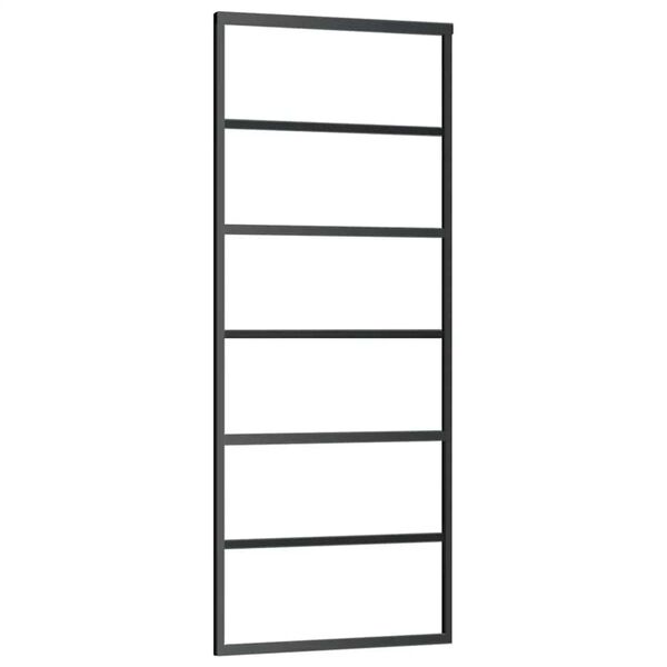 vidaXL Sliding Door with Hardware Set 76x205 cm ESG Glass&Aluminium