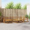 vidaXL Outdoor Sofa Set 7 pcs Natural Solid Acacia Wood
