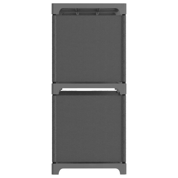 vidaXL 5-Cube Display Shelf Grey 103x30x72.5 cm Fabric