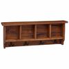 vidaXL Hanger Brown 70 x 11 x 27 cm Solid Mahogany Wood
