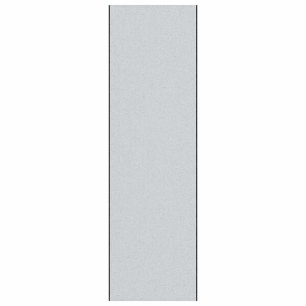 vidaXL Doormat Grey and Black 120 x 400 cm Polypropylene and vinyl