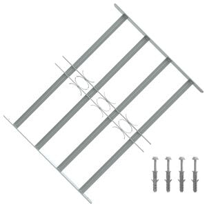 vidaXL Window grilles 500-650 mm Galvanized Steel