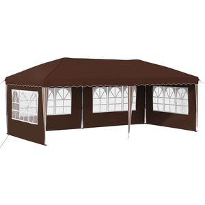 vidaXL Pop-up Party Tent 575 x 289 x 245 cm Brown