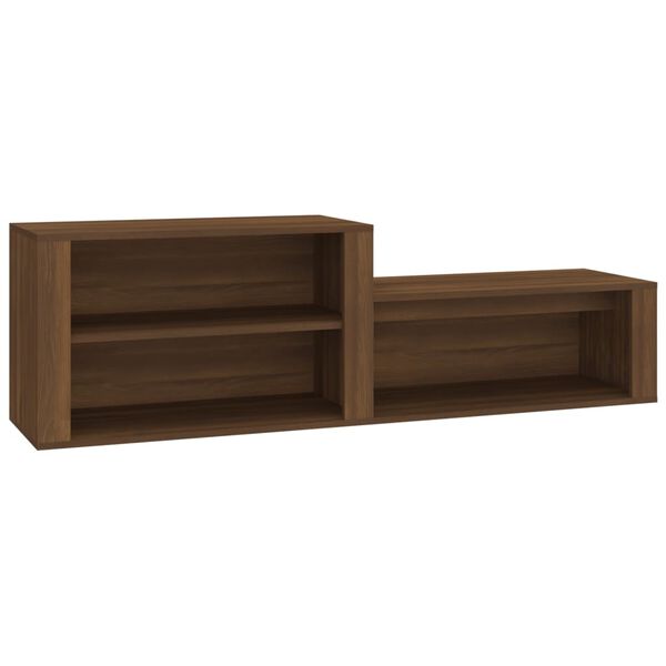 vidaXL Shoe Cabinet Brown Oak 150x35x45 cm Engineered Wood