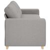 vidaXL Sofa Cloud Grey 221 x 78 x 80 cm Fabric