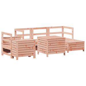 vidaXL 7 Piece Garden Sofa Set Solid Wood Douglas Fir