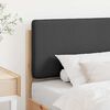 vidaXL Upholstered Headboard Brown and Dark Grey 75 cm Solid Pine Wood