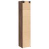 vidaXL Slim Storage Cabinet Brown Oak 45x42.5x225 cm Engineered Wood
