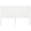 vidaXL Bed Headboard White 126x4x100 cm Solid Wood Pine
