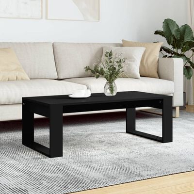 vidaXL Coffee Table Black 102x50x35 cm Engineered Wood