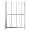 vidaXL Garden Gate 100x145 cm Stainless Steel