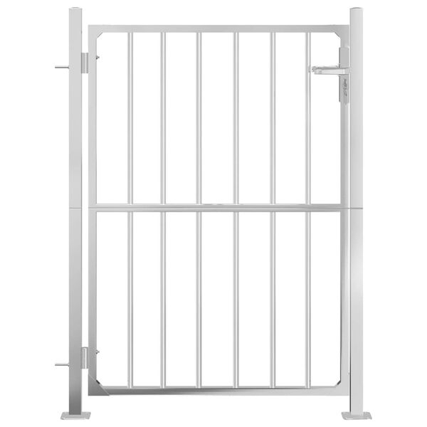 vidaXL Garden Gate 100x145 cm Stainless Steel