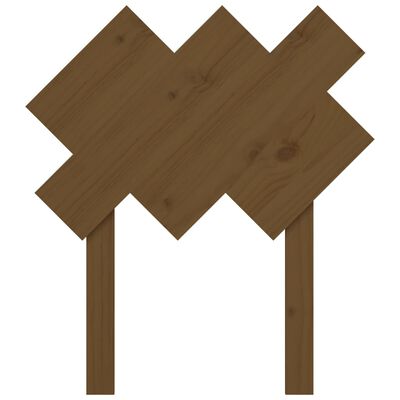 vidaXL Bed Headboard Honey Brown 72.5x3x81 cm Solid Wood Pine