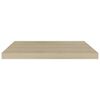 vidaXL Floating Wall Shelves 2 pcs Oak 60x23.5x3.8 cm MDF