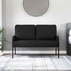 vidaXL Sofas with Cushion Black 115 x 56 x 80 cm Plywood