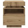 vidaXL Bedside Cabinets with LED Lights 2 pcs Artisan Oak 40x39x48.5 cm