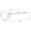 vidaXL Wall-mounted Drawer Shelf White 40x23.5x10 cm MDF