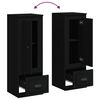 vidaXL Highboard Black 36x35.5x103.5 cm Engineered Wood