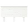 vidaXL Bed Headboard White 144x6x82.5 cm Solid Wood Pine