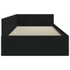 vidaXL Corner Bed Frame with Headboard Black 90 cm x 200 cm Velvet
