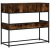 vidaXL Console Table Smoked Oak 90x35x80 cm Engineered Wood