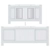 vidaXL MDF Radiator Cover White 205 cm