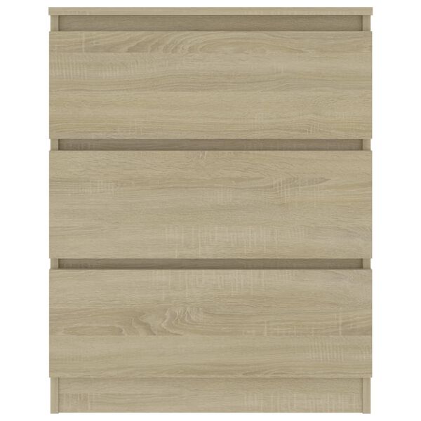 vidaXL Sideboard Sonoma Oak 60x35x76 cm Engineered Wood