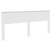 vidaXL Headboard Gloss White 200 cm Engineered wood