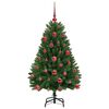 vidaXL Artificial Christmas Tree with Stand Green 120 cm PVC and Metal