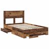 vidaXL Bed Frame with Headboard Old Wood 120 x 190 cm Engineered Wood