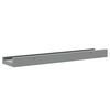 vidaXL Picture Frame Ledge Shelves 2 pcs Grey 40x9x3 cm MDF