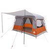 vidaXL Family Tent 8-Person Grey and Orange Polyester
