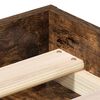 vidaXL Bed Frame without Mattress Smoked Oak 160x200 cm
