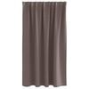 vidaXL Blackout Curtains with Rings 2 pcs Dark Brown 140 x 140 cm