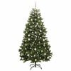 vidaXL Artificial Christmas Tree Green 180 cm PVC and Metal